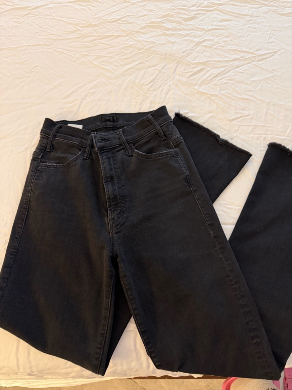 MOTHER Black High-Waist Jeans